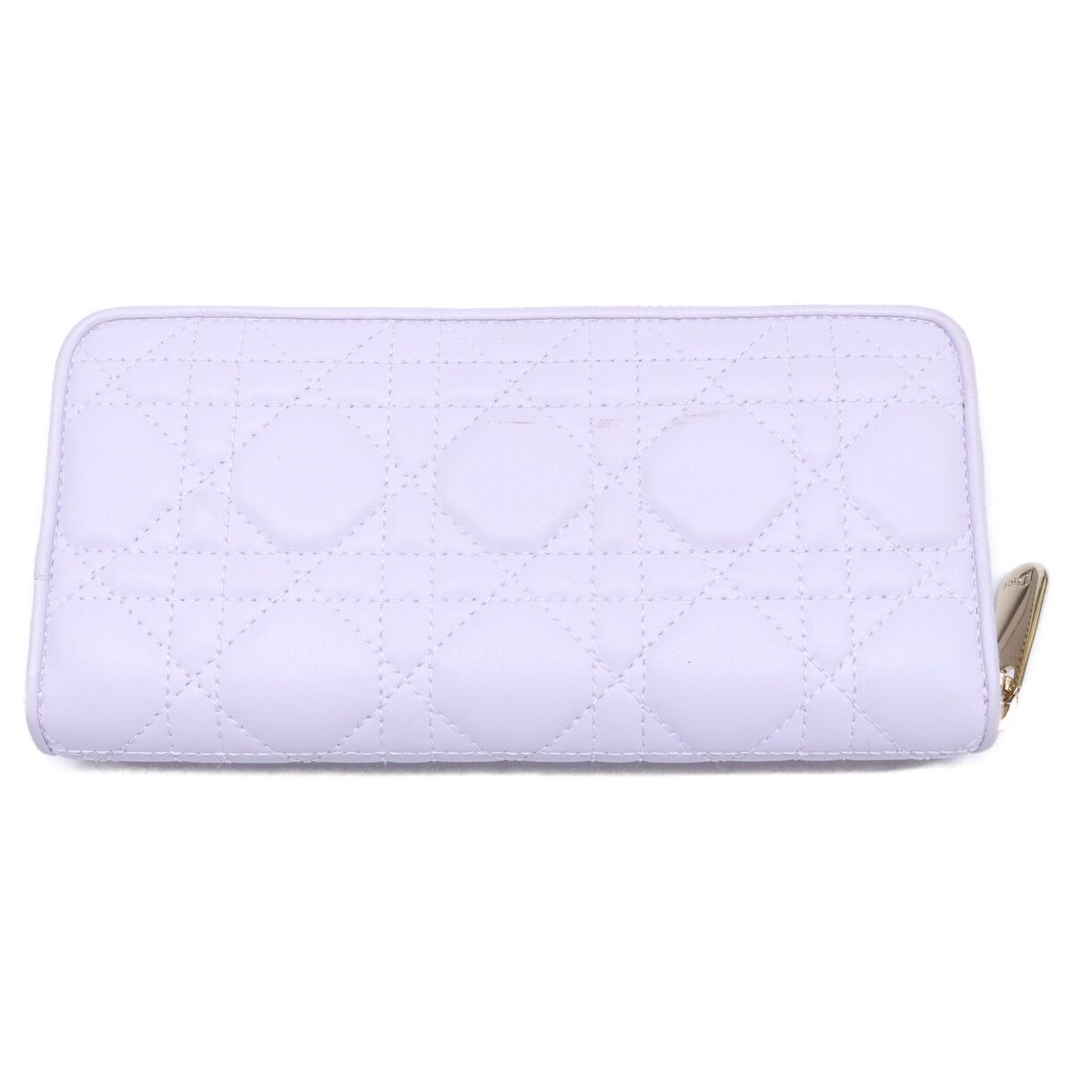 Dior Lady Dior Voyageur Voyage Cannage Round Zip Wallet Handbag — view 6