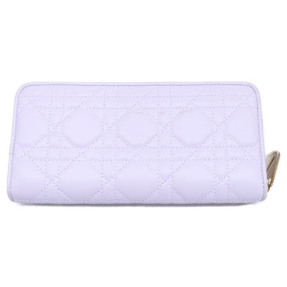 Dior Lady Dior Voyageur Voyage Cannage Round Zip Wallet Handbag — view 6