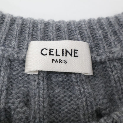 Celine Triomphe Sweater Cashmere Cable Knit XL — view 4