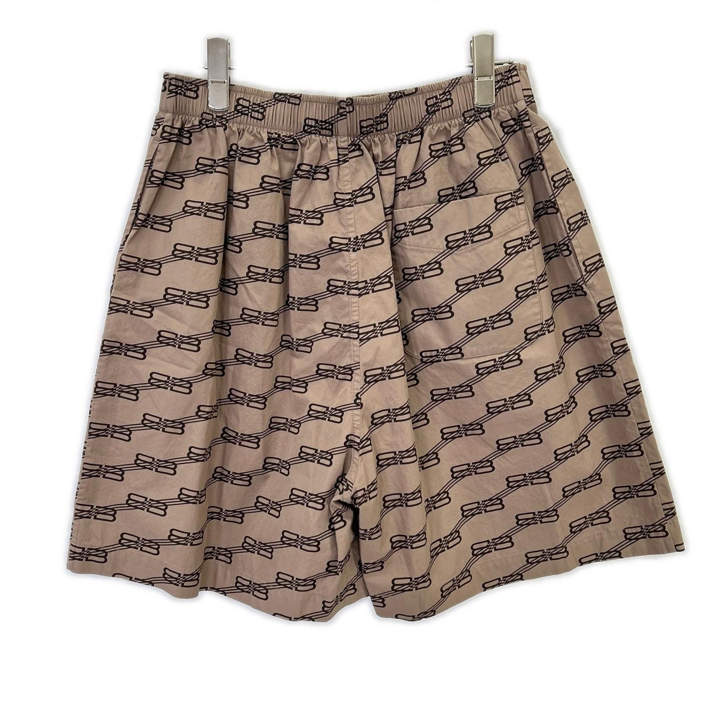 Balenciaga Brown BB Logo Shorts 46 — view 2