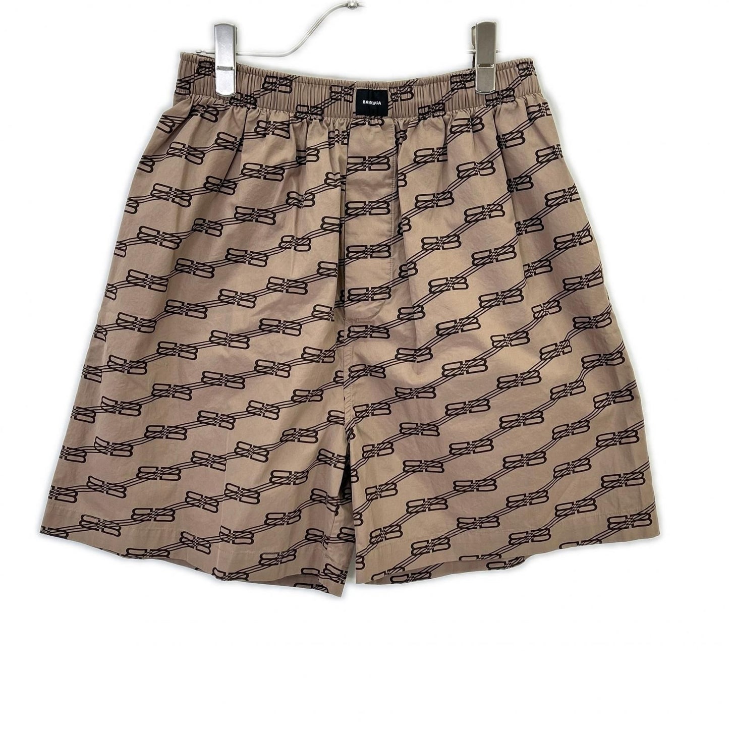 Balenciaga Brown BB Logo Shorts 46