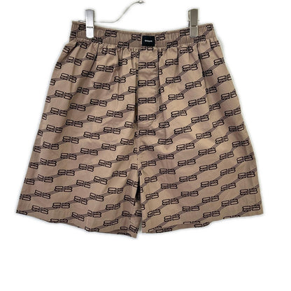Balenciaga Brown BB Logo Shorts 46