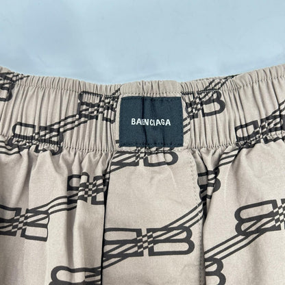 Balenciaga Brown BB Logo Shorts 46 — view 6