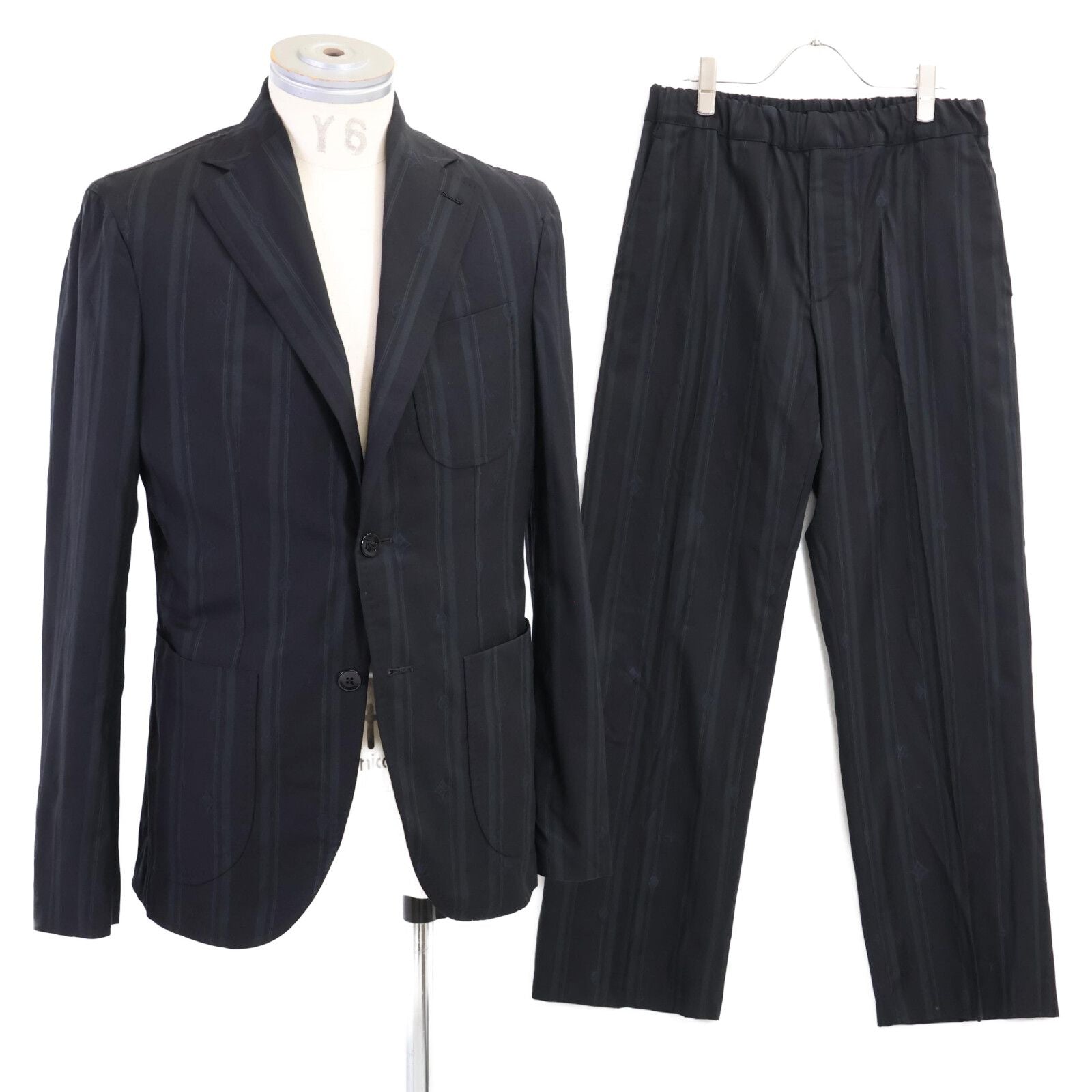 Louis Vuitton Dkt Monogram Striped Wool Single Set 46