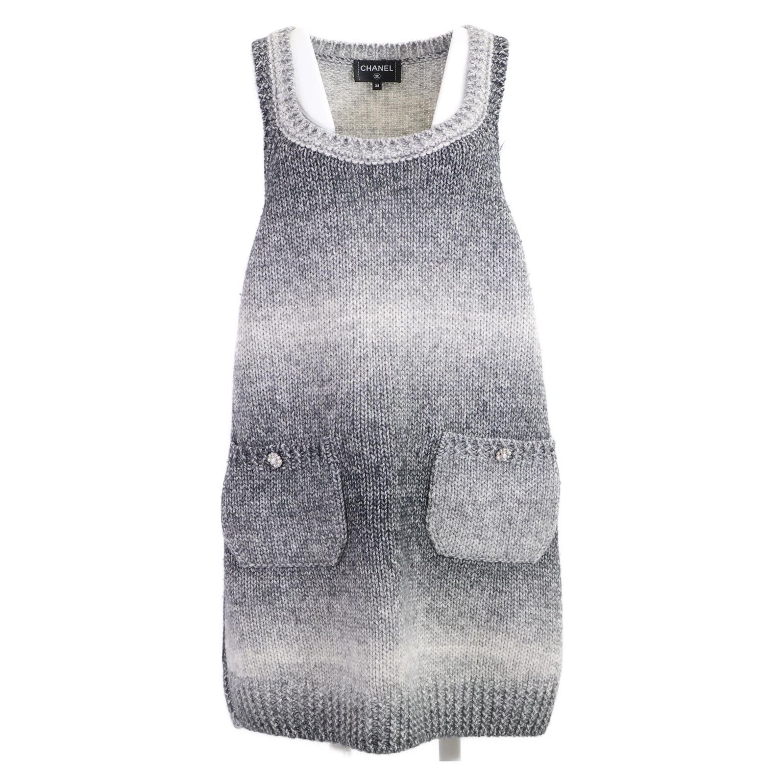 Chanel Paper Fiber Sleeveless Short Dress 38