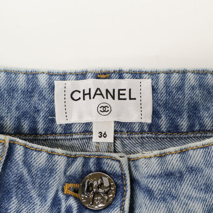 Chanel Ribbon Denim Pants 36 — view 3