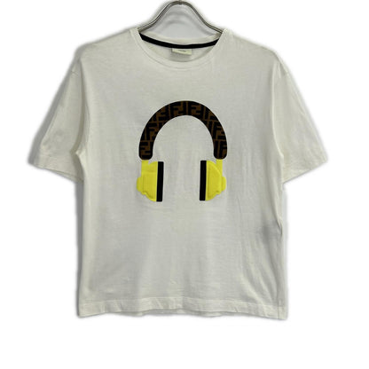 Fendi White Zucca Headphones Shirt