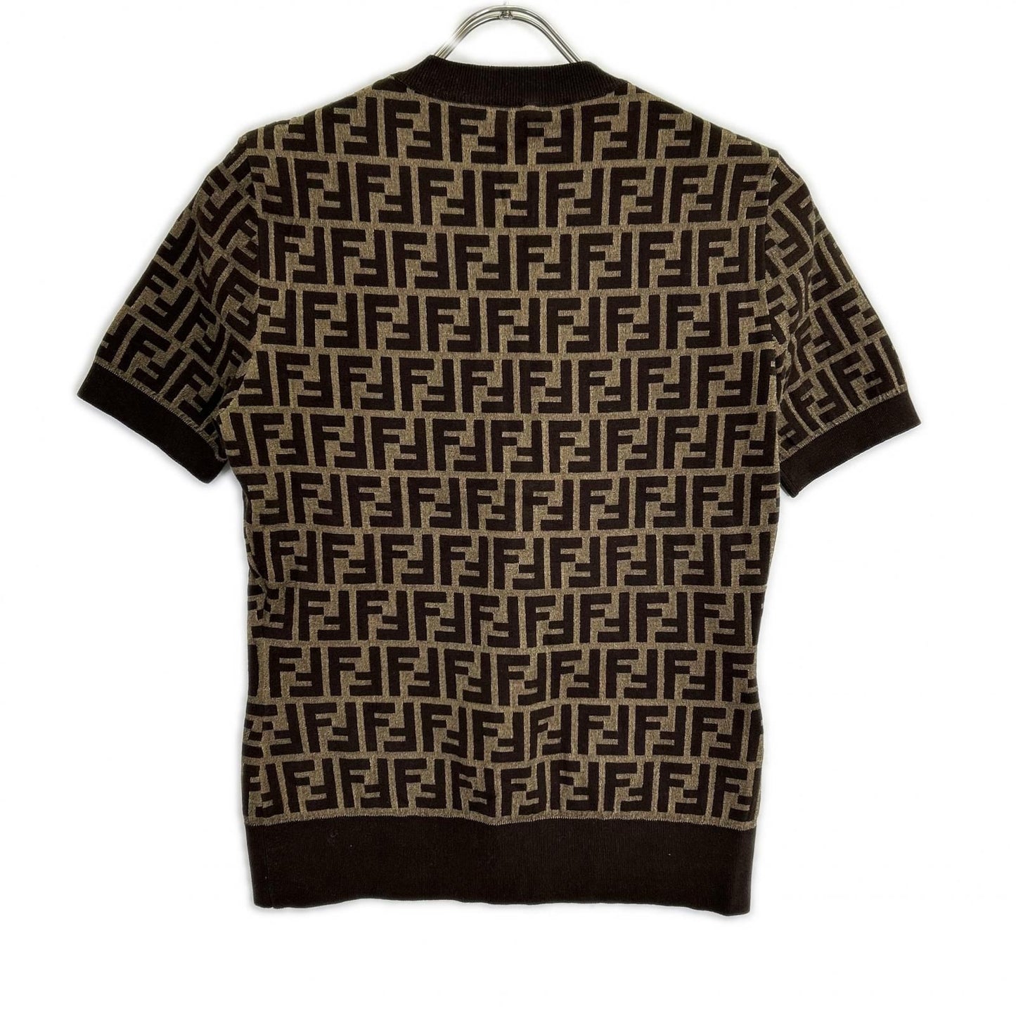 Fendi Brown Zucca Knit Sweater 40 — view 2