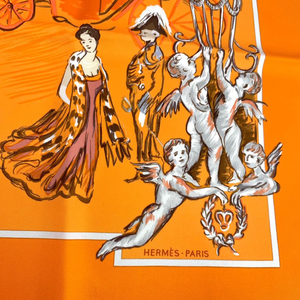 Hermes Carre 90 Scarf Soiree de Gala Clerc Evening — view 6
