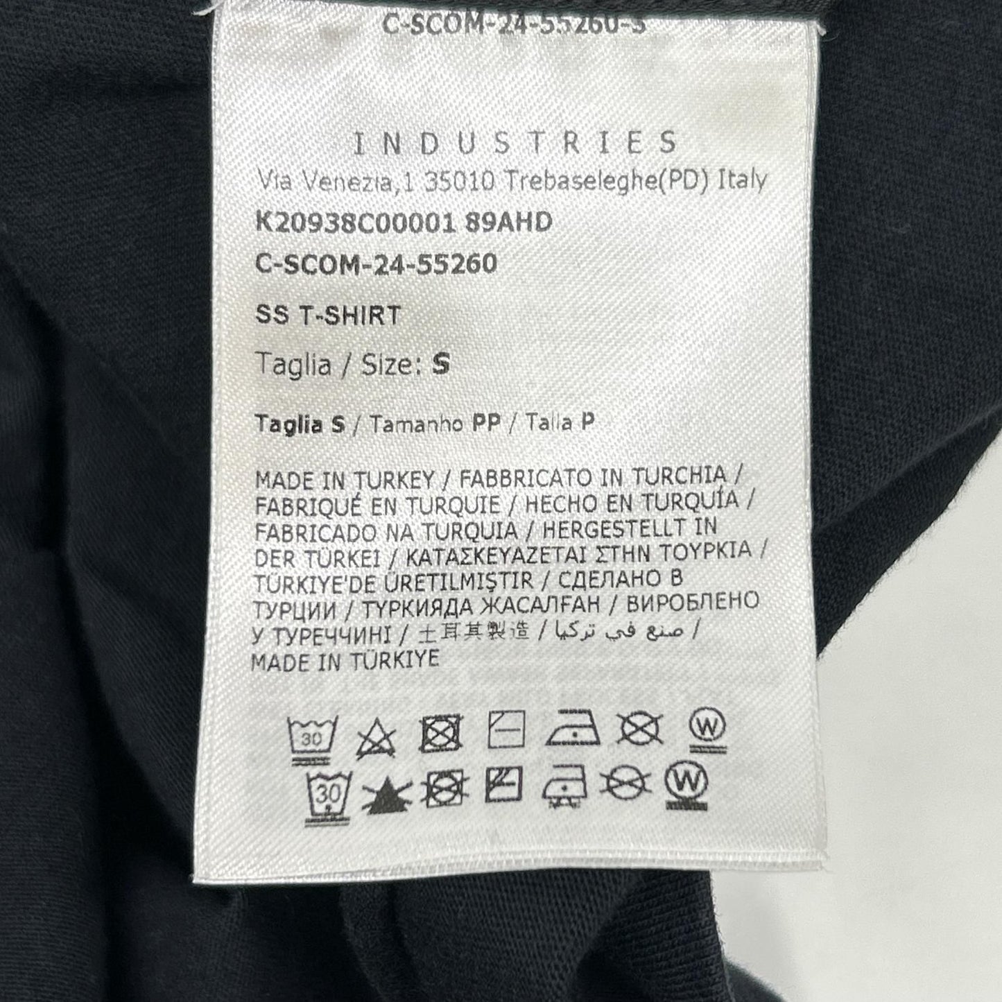 Moncler Navy Logo Embroidery T-Shirt — view 4