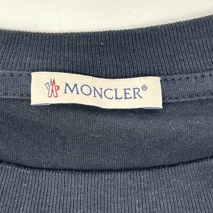 Moncler Navy Logo Embroidery T-Shirt — view 3