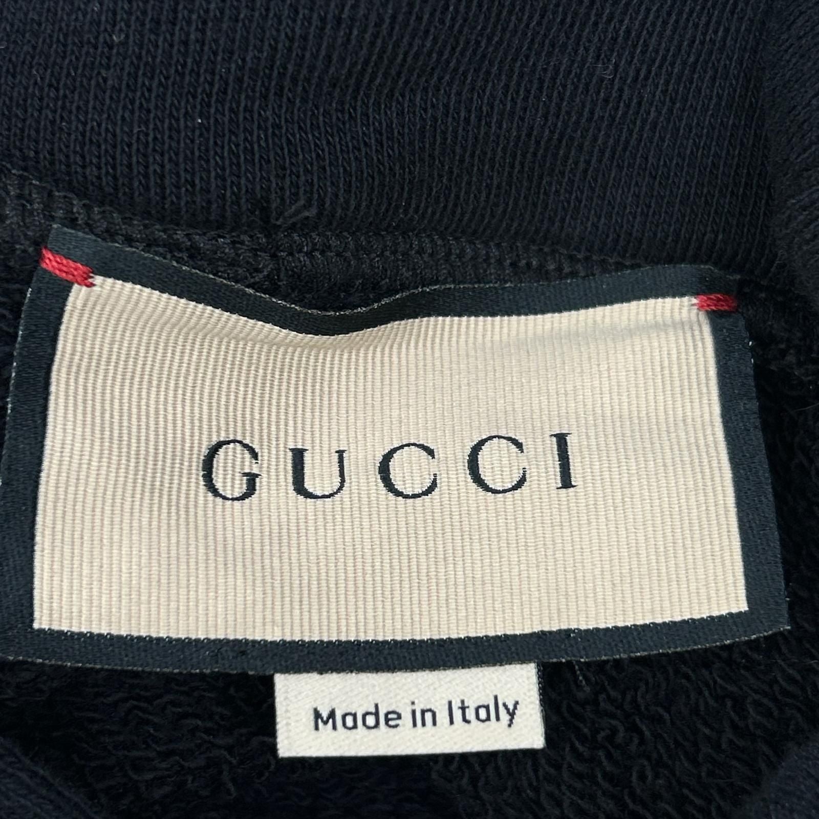 Gucci Black Cotton Jija Hooded Sweatshirt Shirt Xxs Hoodie — view 3