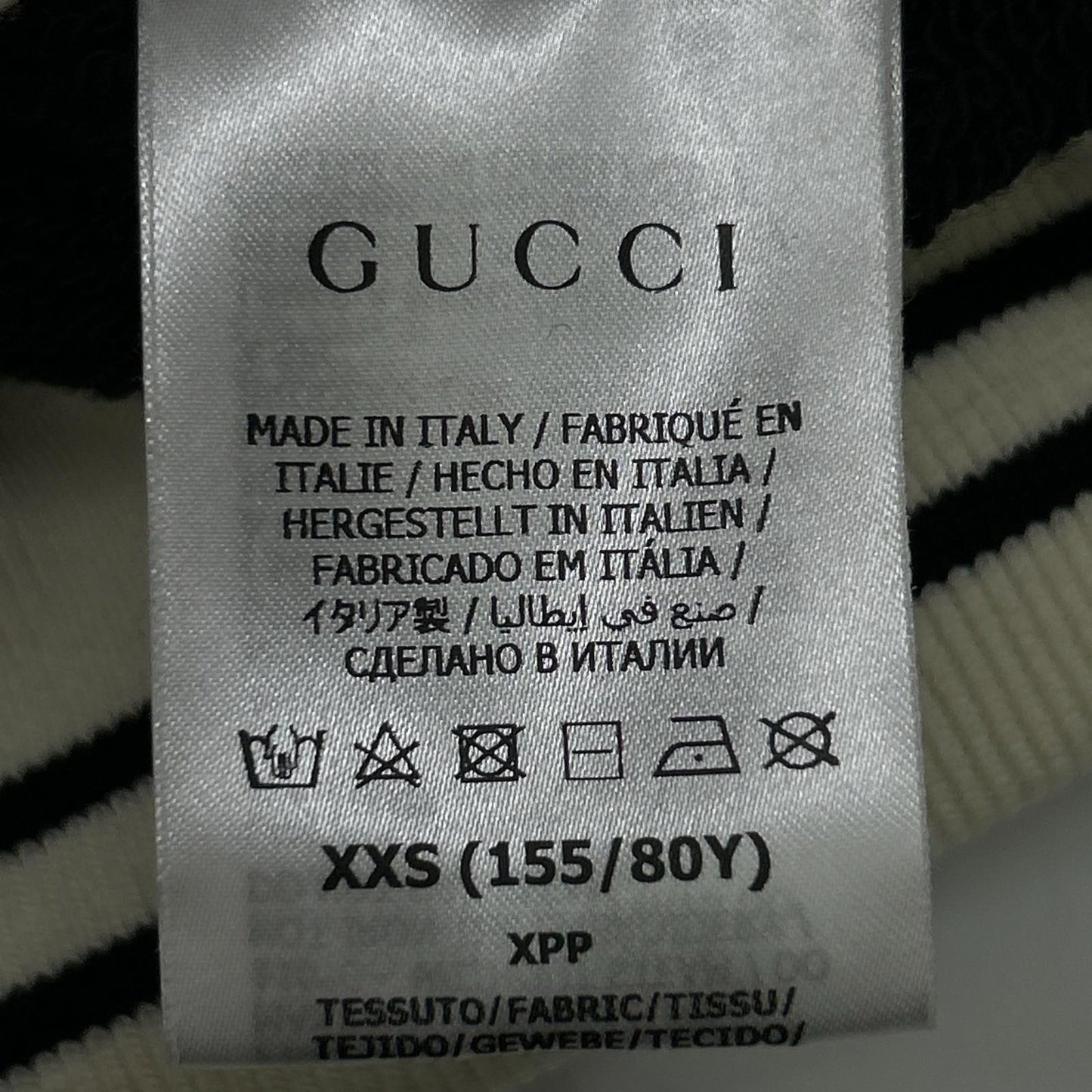 Gucci Black Cotton Jija Hooded Sweatshirt Shirt Xxs Hoodie — view 4