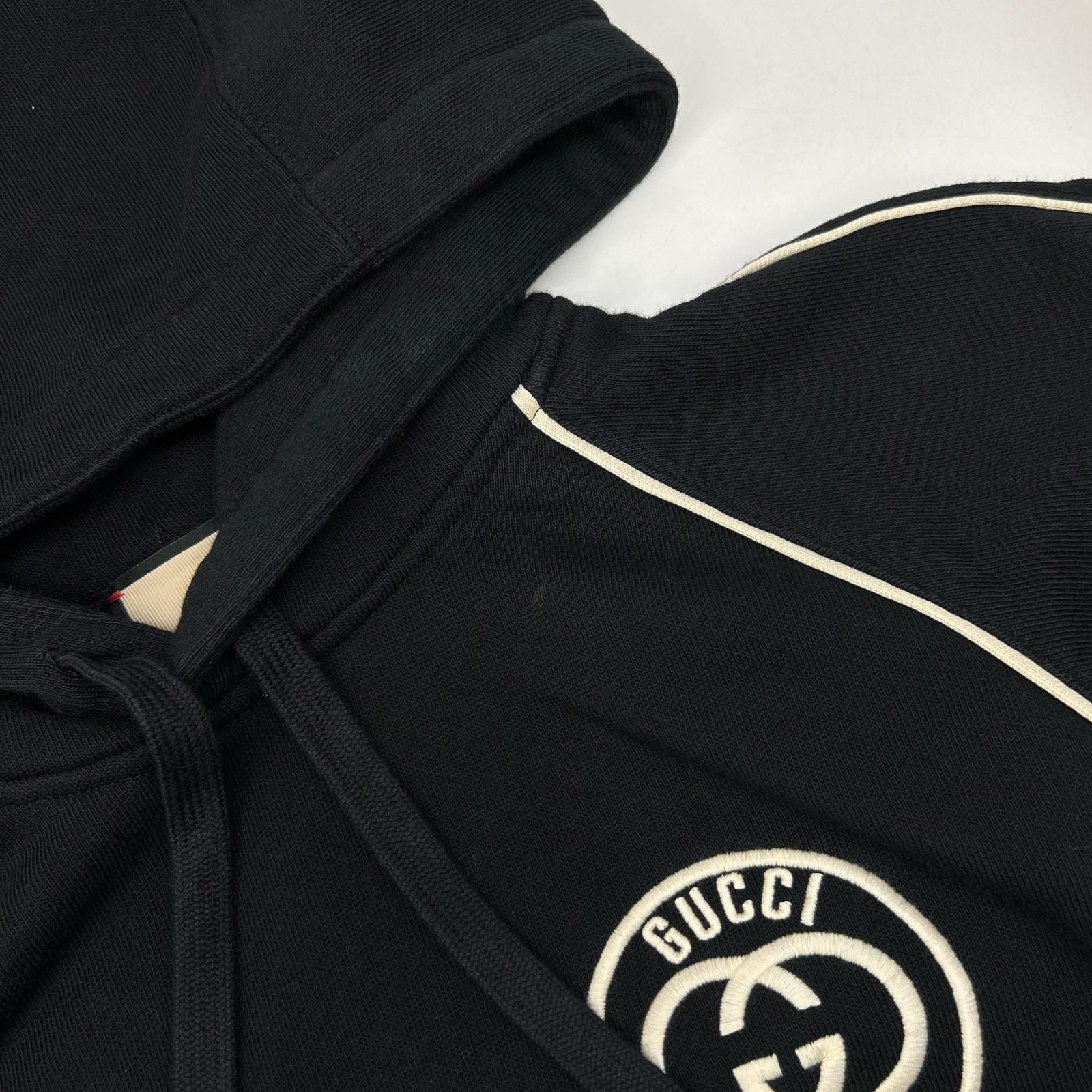 Gucci Black Cotton Jija Hooded Sweatshirt Shirt Xxs Hoodie — view 8