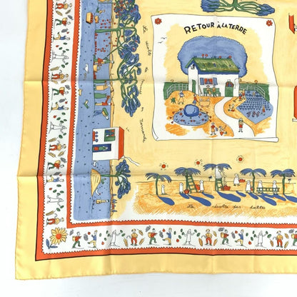 Hermes Scarf Carre 90 RE Tour a la Terre Return — view 4