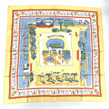 Hermes Scarf Carre 90 RE Tour a la Terre Return