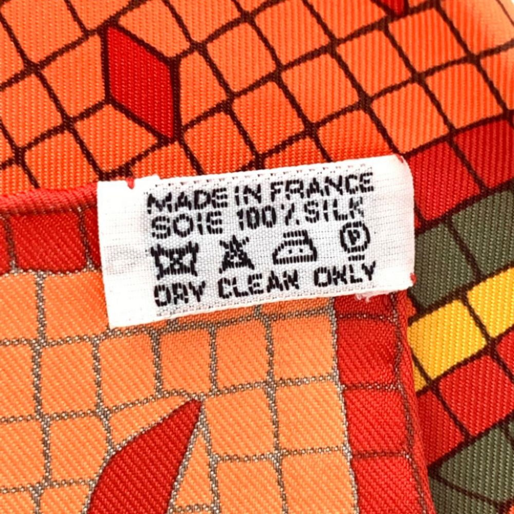 Hermes Carre 90 Large Scarf Cave Felem Beware of Cats Silk — view 6