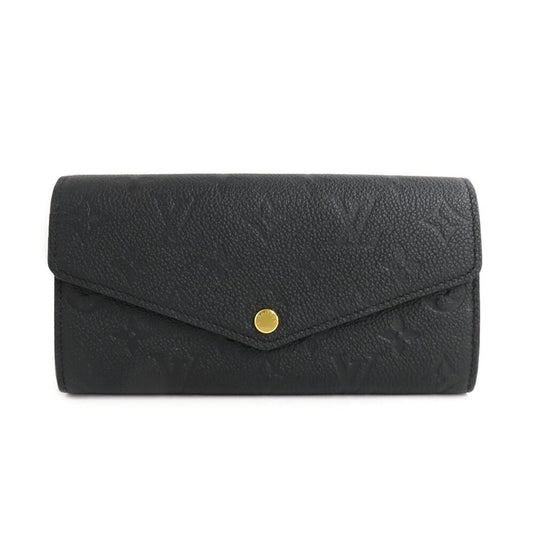 Louis Vuitton Portefeuille Sarah Monogram Empreinte Leather Noir Bifold Wallet