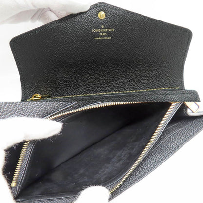 Louis Vuitton Portefeuille Sarah Monogram Empreinte Leather Noir Bifold Wallet — view 6