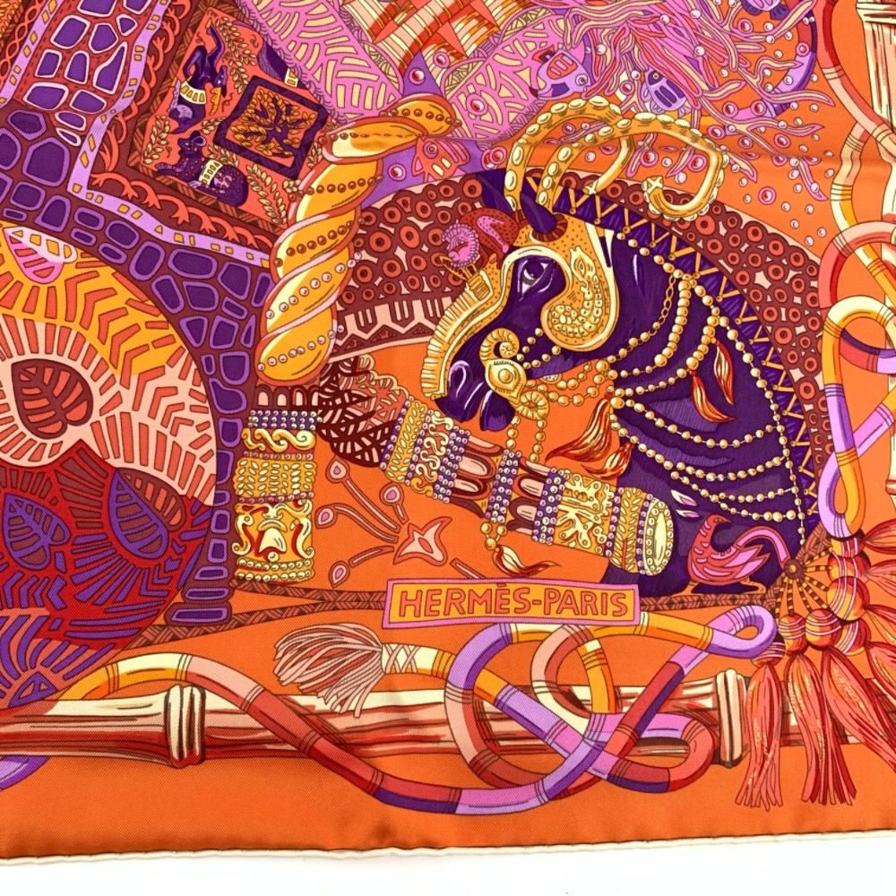 Hermes Carre 90 Scarf As Goes AU Fil du Silk — view 5