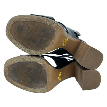 Prada Sandals 36 Black Leather — view 4