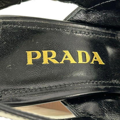 Prada Sandals 36 Black Leather — view 5