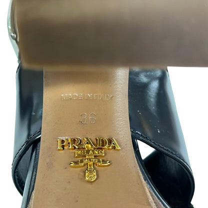 Prada Sandals 36 Black Leather — view 6