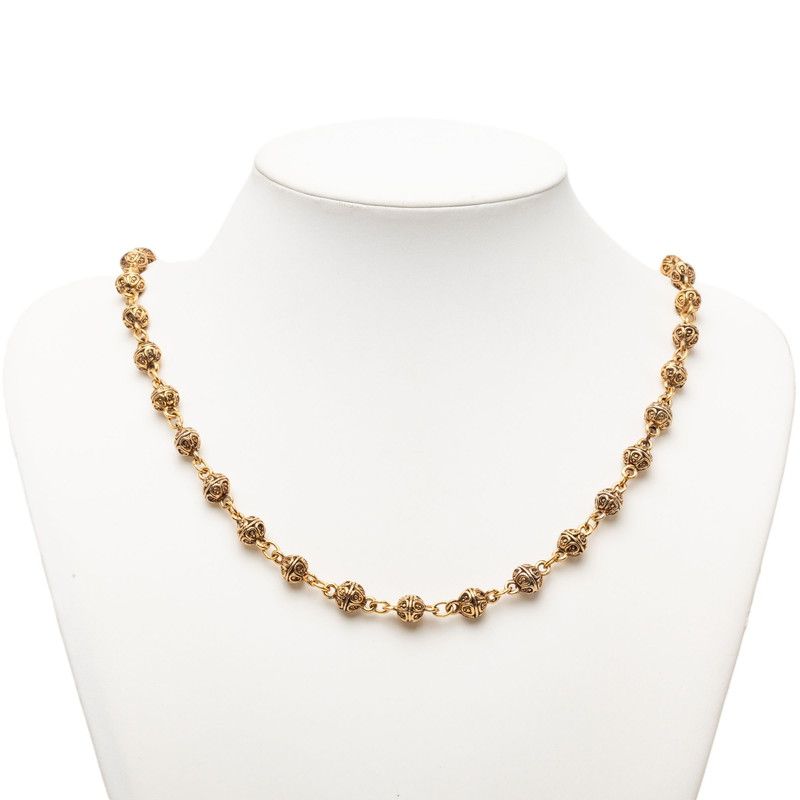 Chanel Vintage Long Necklace Gold Plated