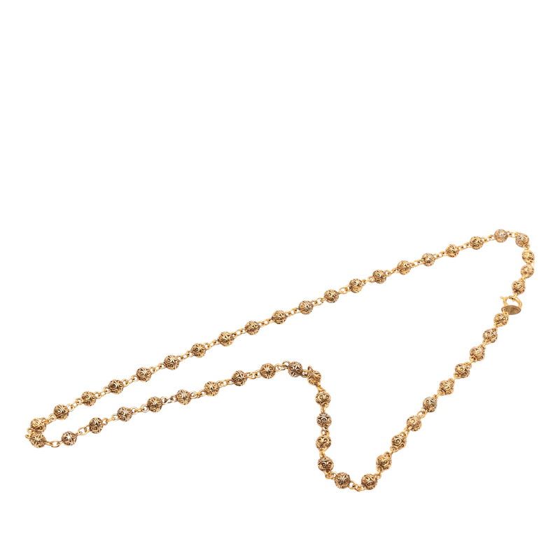 Chanel Vintage Long Necklace Gold Plated — view 3