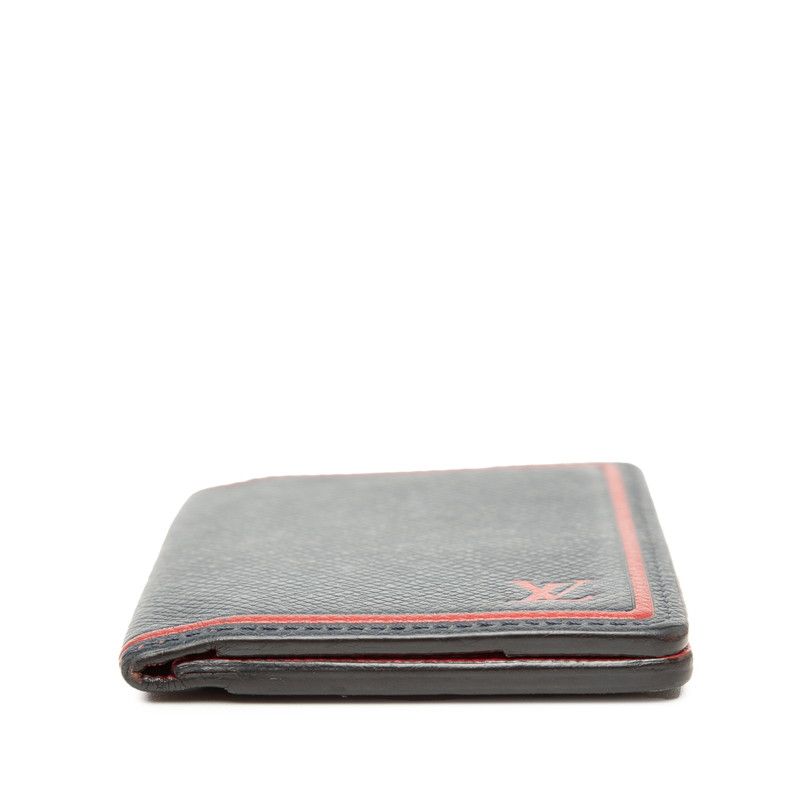 Louis Vuitton Taiga Organizer de Poche Card Case Passcase Business Holder Blue — view 3