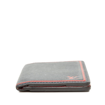 Louis Vuitton Taiga Organizer de Poche Card Case Passcase Business Holder Blue — view 3