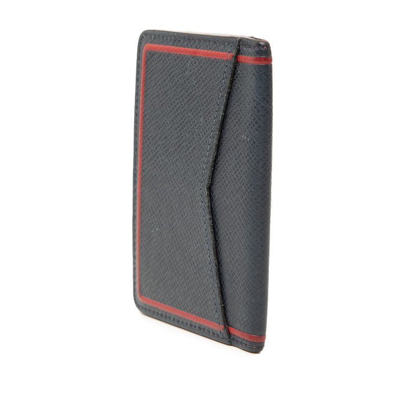 Louis Vuitton Taiga Organizer de Poche Card Case Passcase Business Holder Blue — view 2