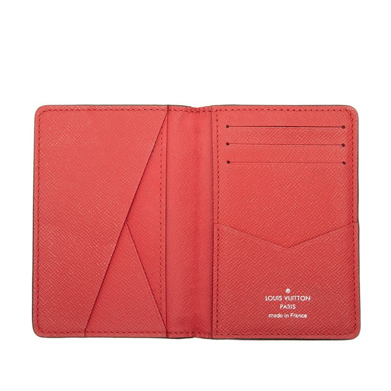 Louis Vuitton Taiga Organizer de Poche Card Case Passcase Business Holder Blue — view 5
