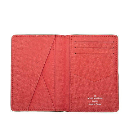 Louis Vuitton Taiga Organizer de Poche Card Case Passcase Business Holder Blue — view 5