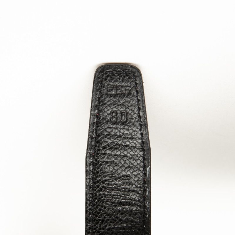 Hermes Constance Belt 80 Black Red Courchevel — view 5