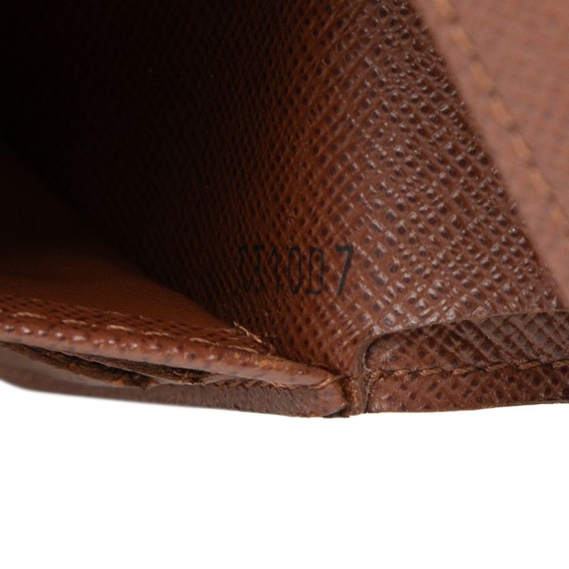 Louis Vuitton Monogram Portefeuille Magellan Bifold Wallet Brown Leather — view 7