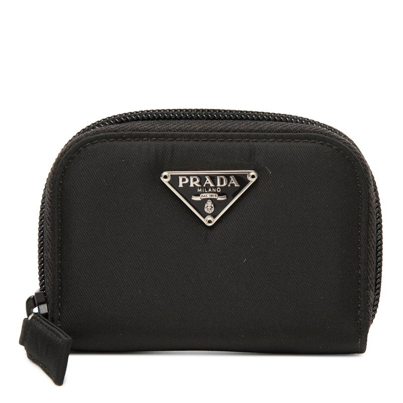 Prada Coin Purse Black Nylon