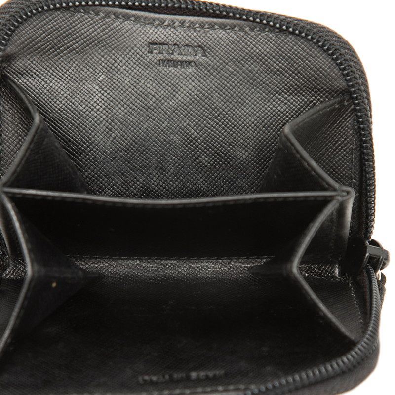 Prada Coin Purse Black Nylon — view 4