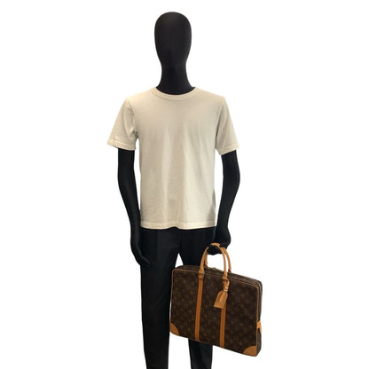 Louis Vuitton Monogram Porte Documents Voyage Brown Business Briefcase — view 7