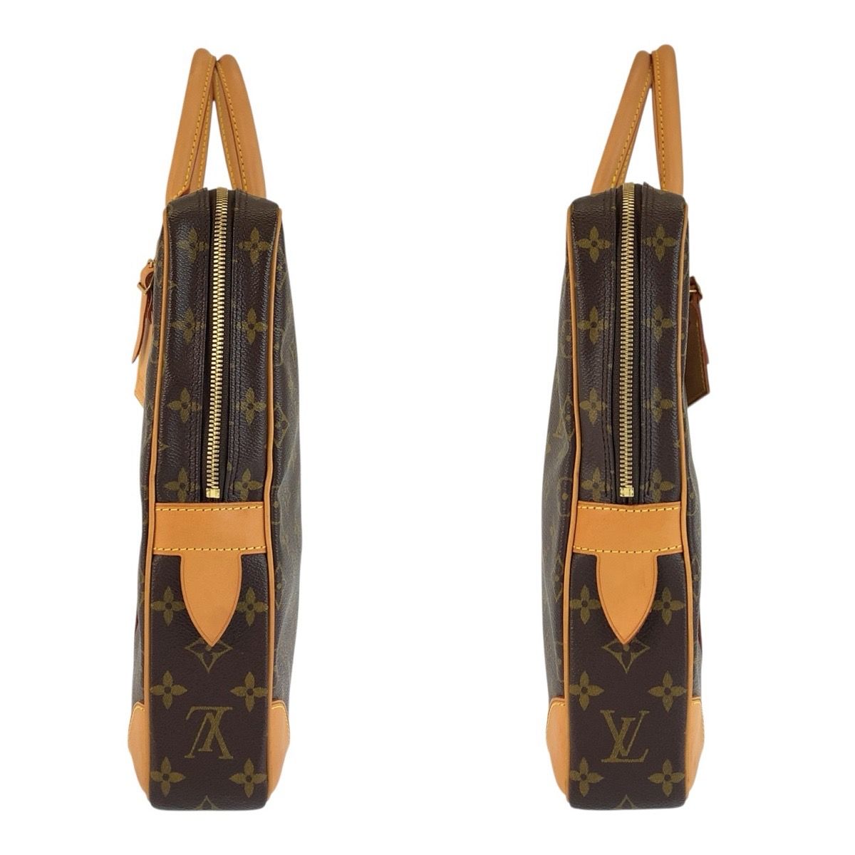 Louis Vuitton Monogram Porte Documents Voyage Brown Business Briefcase — view 8