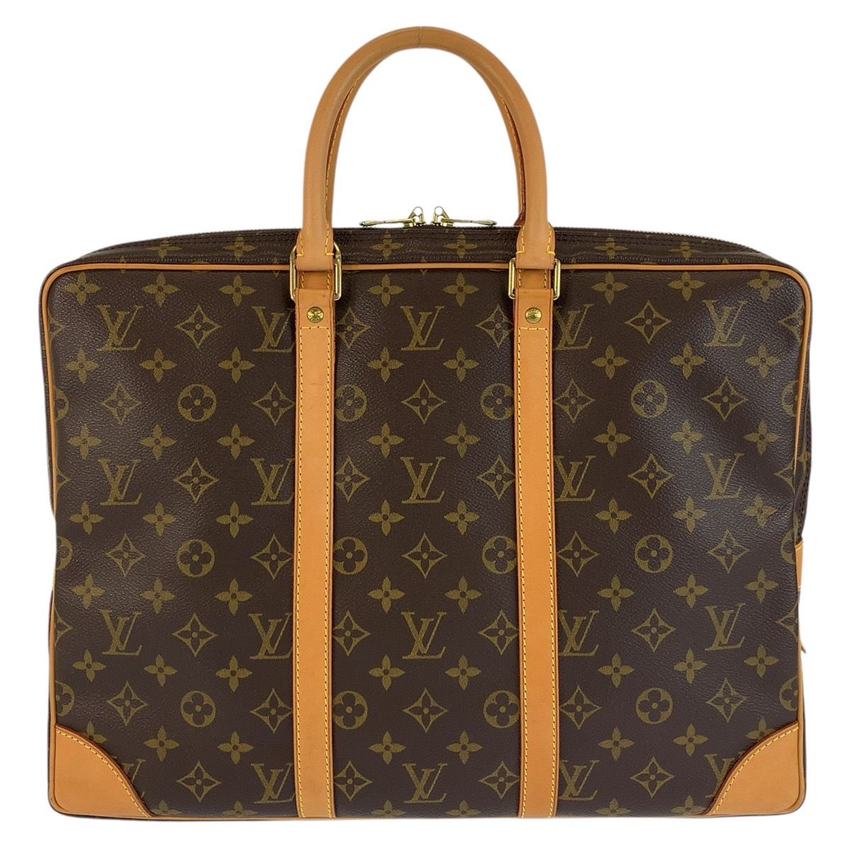 Louis Vuitton Monogram Porte Documents Voyage Brown Business Briefcase — view 2