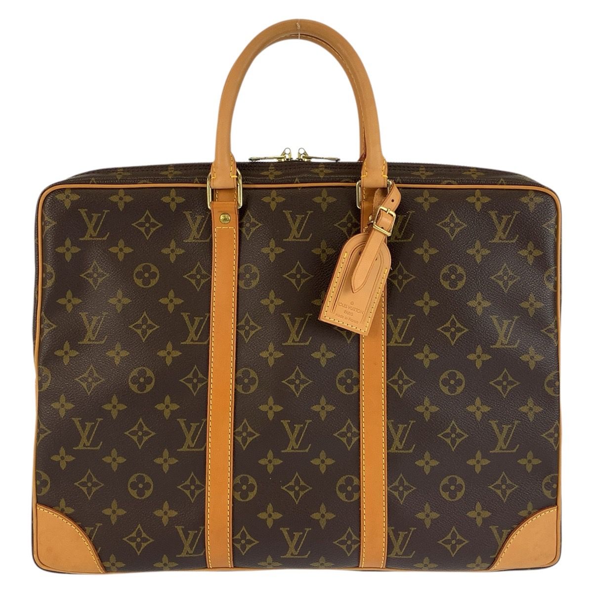 Louis Vuitton Monogram Porte Documents Voyage Brown Business Briefcase