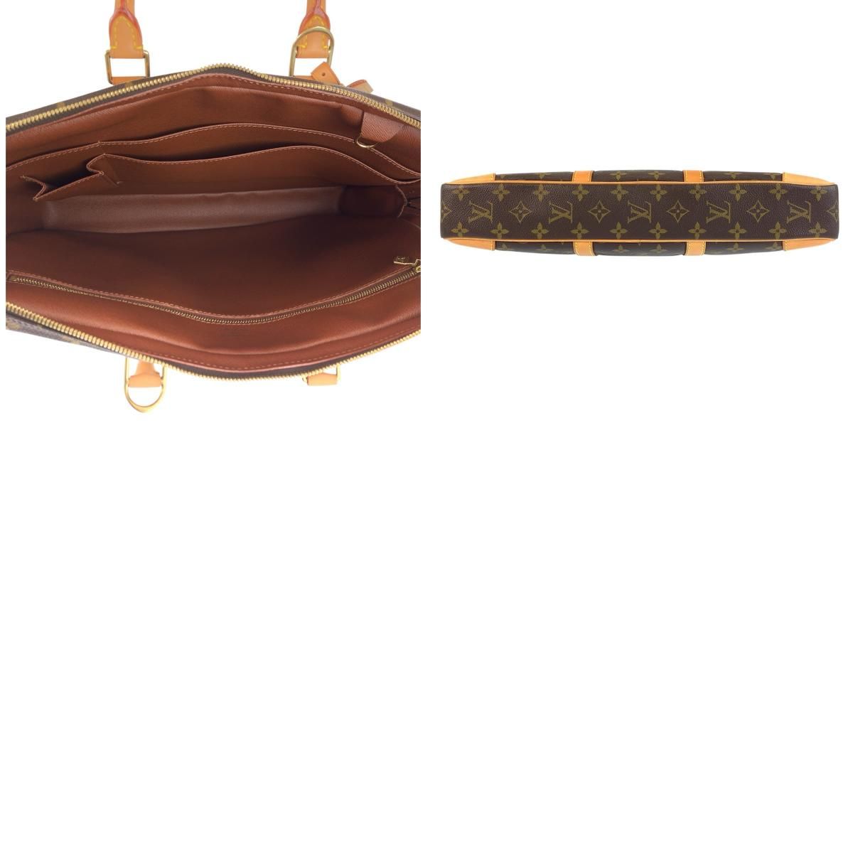 Louis Vuitton Monogram Porte Documents Voyage Brown Business Briefcase — view 9