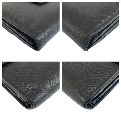 Bvlgari Classico Black Silver Leather Wallet — view 7