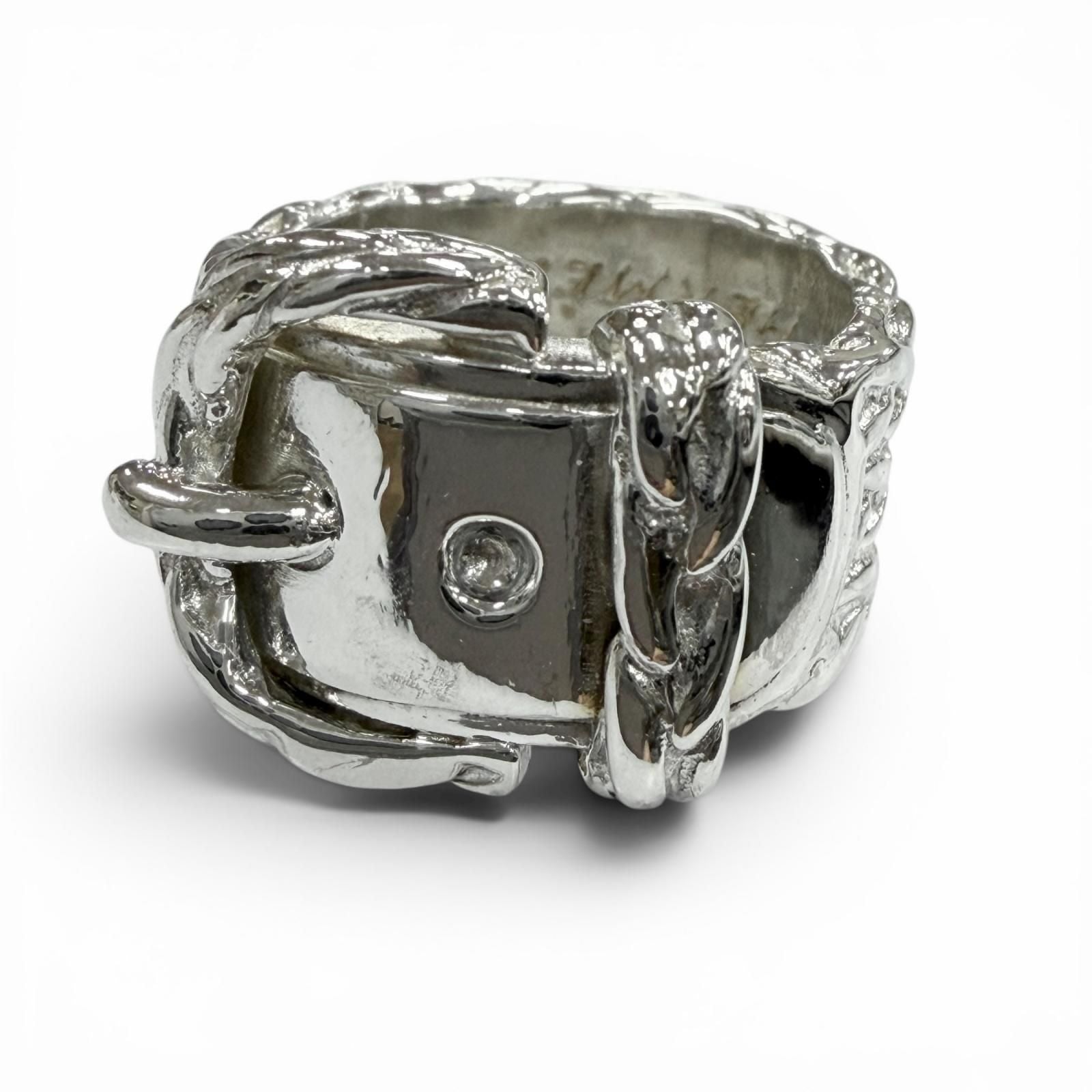Hermes Vintage Diane 925 Ring Silver