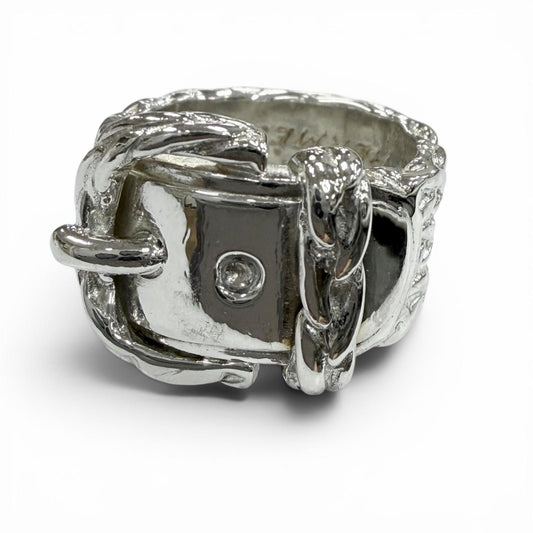 Hermes Vintage Diane 925 Ring Silver