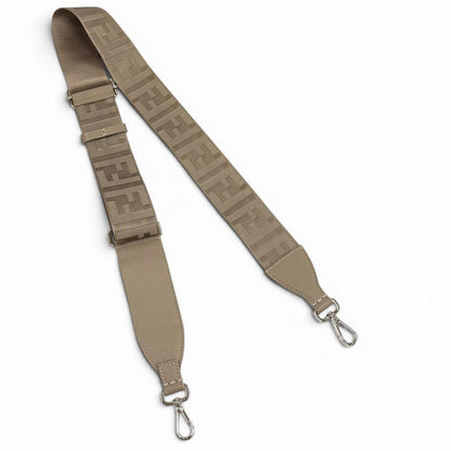 Fendi with Pocket Zucca Pattern Leather Shoulder Strap Gray — view 3