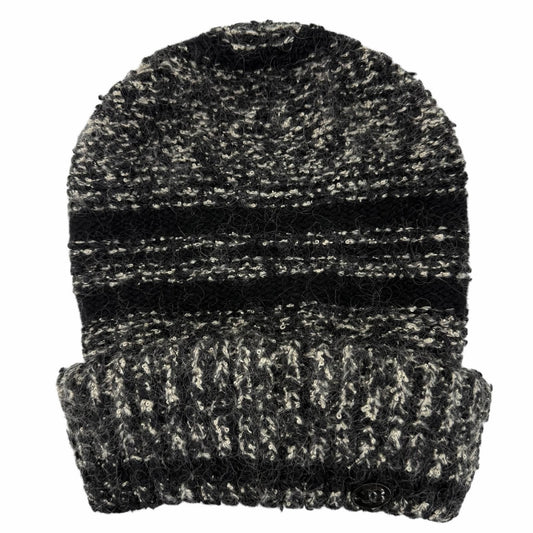 Chanel Cashmere Silk Mohair Blend CC Logo Knit Cap Black 2