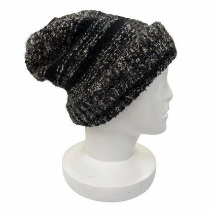 Chanel Cashmere Silk Mohair Blend CC Logo Knit Cap Black 2 — view 6