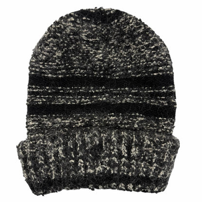 Chanel Cashmere Silk Mohair Blend CC Logo Knit Cap Black 2 — view 2